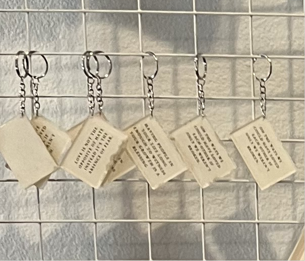 Poetry keychain