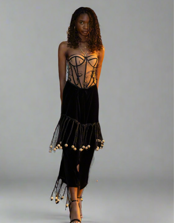 Braided gown